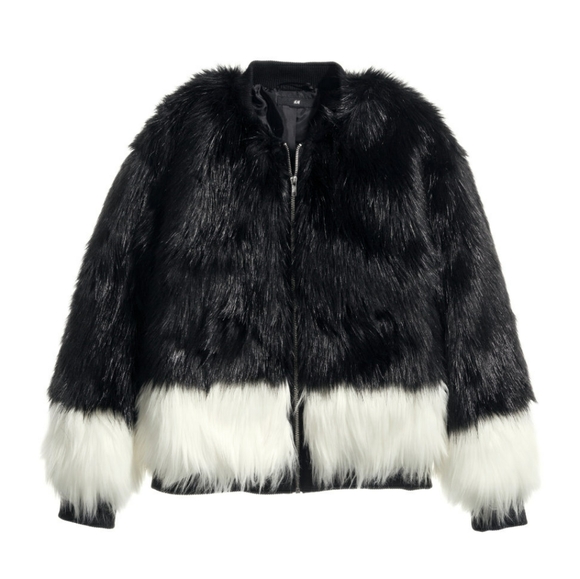 H&M Fur bomber jacket - Picture 1 of 1
